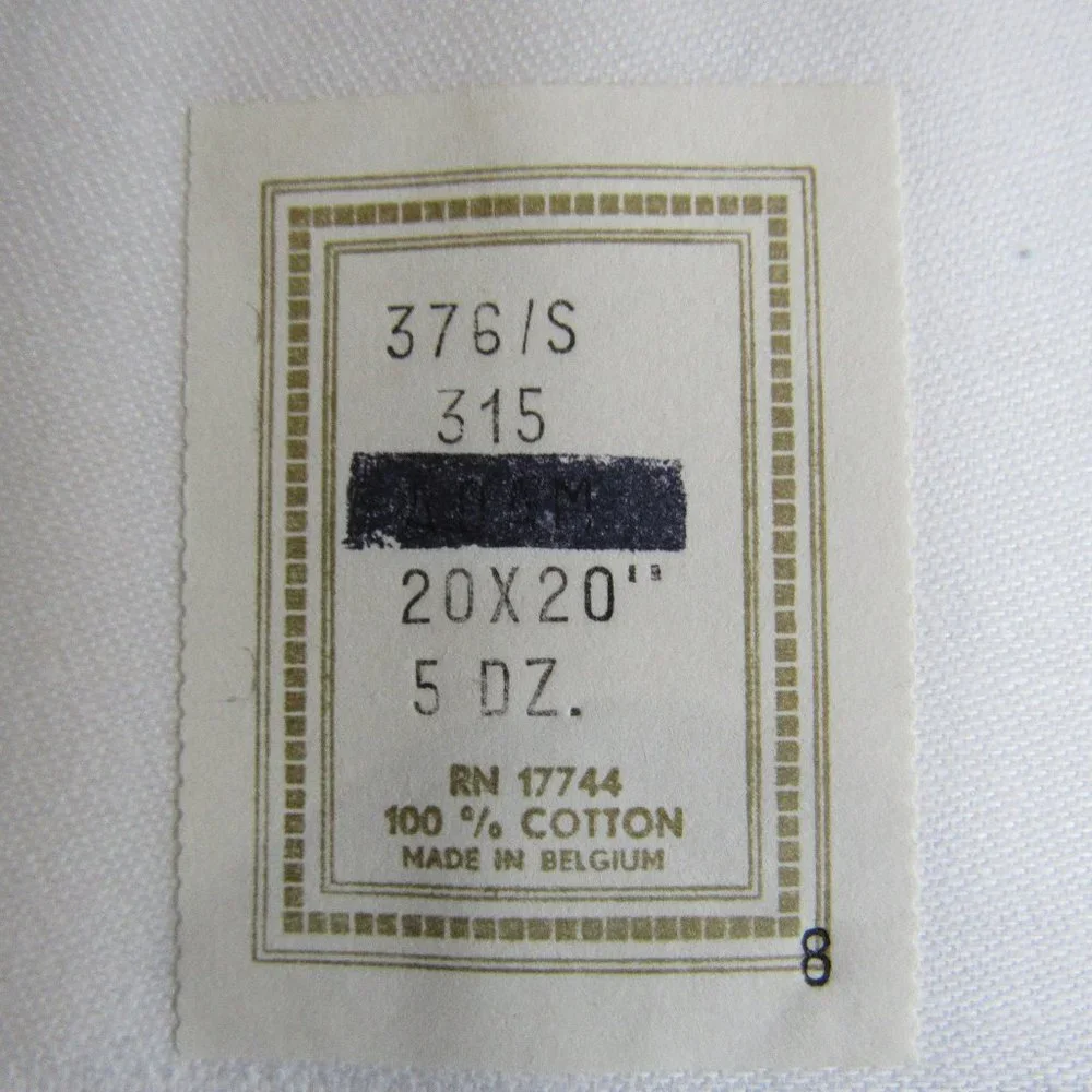 Set of 12 100% Cotton Napkins 20